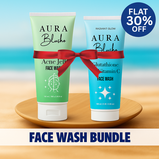 Acne Gel Face Wash + Glutathione 3x Vitamin C Face Wash